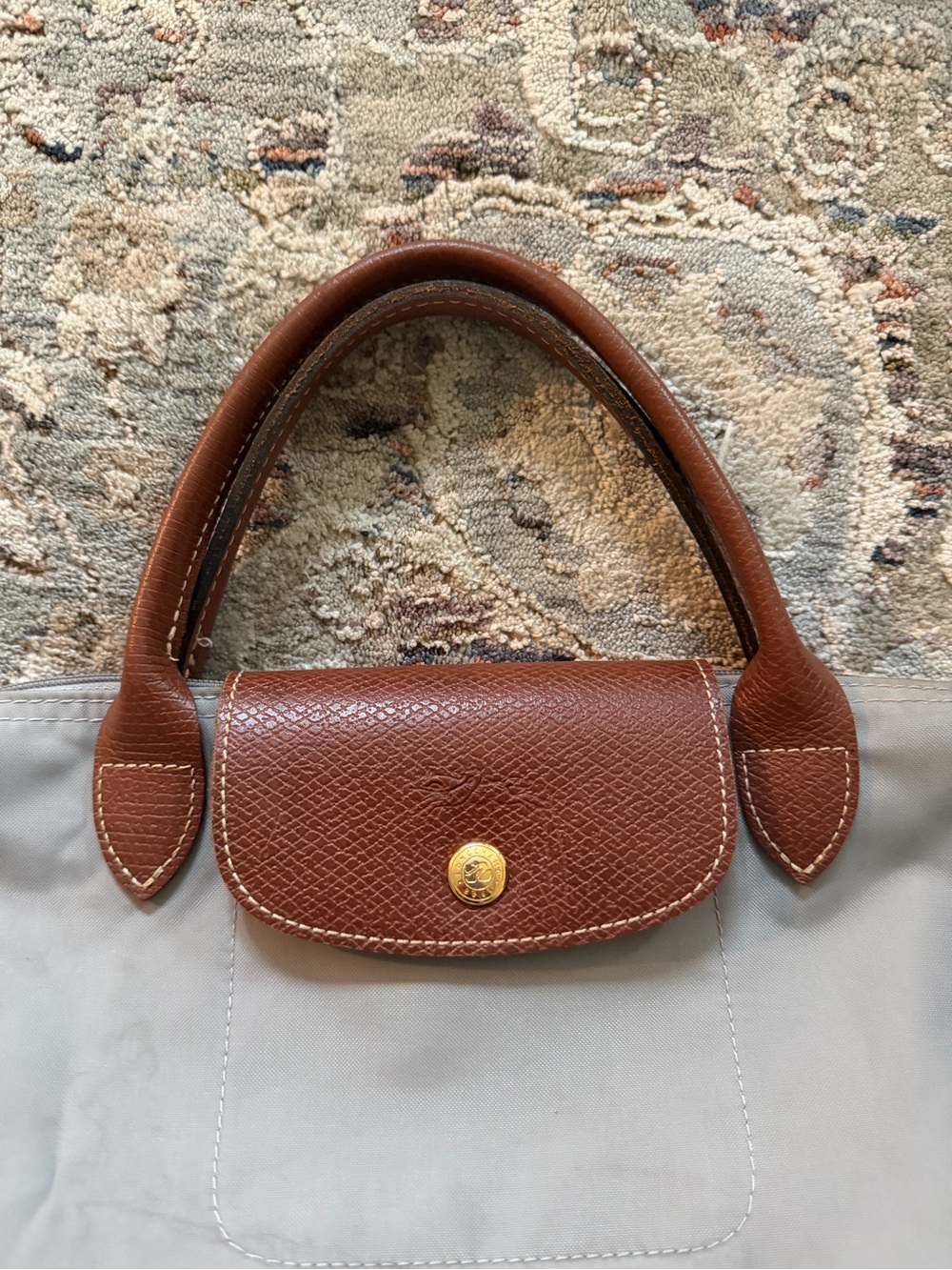 Longchamp Light Gray Purse - Picture 2 of 11